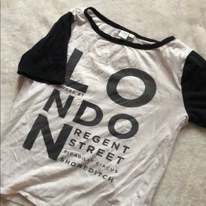 Black and White London T Shirt